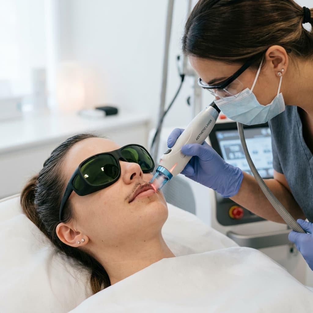 Supralabial laser